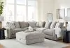 Benchcraft® 20305/64/46(2)/77/65/11 Benchcraft® 20305/64/46(2)/77/65/11 Aslan Court - 6 Pc. - 5-Piece Sectional, Ottoman - Pebble