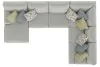 Jackson Furniture Industries 2340/75/30/72-28 Jackson Furniture Industries 2340/75/30/72-28 Stockbridge - 3 Piece Sectional With Comfort Coil Seating And 9 Included Accent Pillows (Left Side Facing Chaise) - Slate