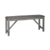 Liberty Furniture 131-B900124 Newport - Counter Height Dining Bench - Smokey Gray / Carbon Gray
