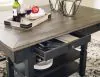 Ashley Furniture D736-32 Tyler Creek - Rectangular Dining Room Counter Table - Black / Gray