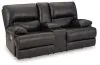 Ashley Furniture U6580118 Mountainous - Power Reclining Loveseat With Console /Adj Headrest - Eclipse