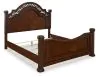 Ashley Furniture B764/31/36/50/72/94 Ashley Furniture B764/31/36/50/72/94 Lavinton - 5 Pc. - Dresser, Mirror, California King Poster Bed - Brown