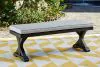 Ashley Furniture P792-600 Beachcroft - Bench With Cushion - Black / Light Gray