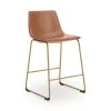 Ashley Furniture PCD373-224 Ashley Furniture PCD373-224 Ciabori - Upholstered Barstool (Set of 2) - Brown / Gold