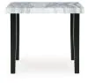 Ashley Furniture PCD571-13 Mervannie - Square Dining Room Counter Table - Gray / Black