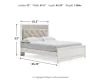 Ashley Furniture B2640B2 Ashley Furniture B2640B2 Altyra - Queen Panel Bed - White