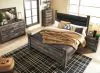 Ashley Furniture B440B6 Wynnlow - King Upholstered Poster Bed - Gray