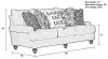 Jackson 324503-1909/16-2921/08 Cumberland - Sofa - Ecru