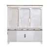 Liberty Furniture 237-ENT-ECP River Place - Entertainment Center With Piers - Riverstone White & Tobacco