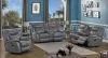 CoasterEveryday 650354-S3 Conrad - 3 Piece Upholstered Padded Arm Motion Sofa Set - Gray
