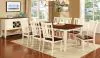 Furniture of America CM3326WC-T Dover - Dining Table With Leaf - Vintage White / Cherry
