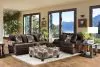 Furniture of America SM5142BR-OT Bonaventura - Ottoman - Brown / Pattern