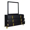 New Classic 00-2034-DM New Classic 00-2034-DM Empire - Dresser & Mirror - Black