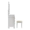 New Classic 02-9698W-VMS New Classic 02-9698W-VMS Valentino - Vanity Table & Mirror & Stool - White