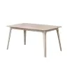 New Classic 40-1651W-D4CT New Classic 40-1651W-D4CT Oscar - Rectangle Table & 4 Chairs - White Ash
