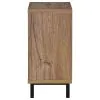 Coaster Fine Furniture 910311 Teller - 1-Door Entryway Shoe Storage Bench - Natural Oak