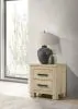 Coaster Fine Furniture 225102 Oakglen - 2-Drawer Nightstand Bedside Table - Weathered Oak