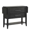 New Classic D4103-40 Sable Crest - Drop Leaf Server - Black