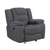 New Classic U2540-15P1-GRY New Classic U2540-15P1-GRY Redondo - Glider Recliner With Heat, Massage, Power - Dark Gray