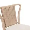 Liberty Furniture 611-C9501S Sheridan Pointe - Shaped Corded Back Side Chair - Vintage Natural