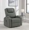 Coaster Fine Furniture 609478P Armstrong - Upholstered Power Lift Massage Recliner - Gray
