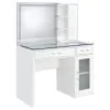 Coaster Fine Furniture 930218B2 Flora - Vanity Base, Box 2 of 2 - White High Gloss