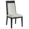 Coaster Fine Furniture 108231-S5A Brookmead - 5-Piece Extension Leaf Dining Table Set - Black / Ivory