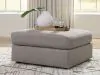 Benchcraft® 8470408 Lindon - Oversized Accent Ottoman - Smoke