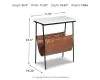 Ashley Furniture A4000254 Etanbury - Accent Table - Brown / Black / White