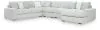 Ashley Furniture 25903S9 Ashley Furniture 25903S9 Stupendous - 5-Piece Sectional With RAF Corner Chaise - Alloy