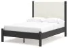 Ashley Furniture B2616B3 Ashley Furniture B2616B3 Cadmori - Full Upholstered Panel Bed - Black / White