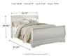Ashley Furniture B129/31/36/77/74/98 Ashley Furniture B129/31/36/77/74/98 Anarasia - 5 Pc. - Dresser, Mirror, Queen Sleigh Bed - White
