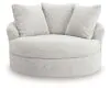 Ashley Furniture PC5910621 Cuddle Plush - Oversized Swivel Accent Chair - Arctic