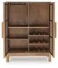 Ashley Furniture A4000698 Pellamour - Bar Cabinet - Natural Brown