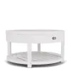 Riverside Furniture 30704 Rosalie - Round Cocktail Table - White