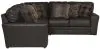 Jackson Furniture Industries 4378/42/62-09 Jackson Furniture Industries 4378/42/62-09 Denali - 2 Piece Italian Leather Match Sectional With 8 Included Accent Pillows - Chocolate