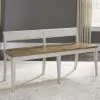 Liberty Furniture 652-C9000B Farmhouse Reimagined - Bench - Antique White / Chestnut Tops