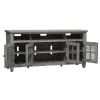 Liberty Furniture 824-TV66 Heartland - Entertainment TV Stand - Antique White / Tobacco Tops