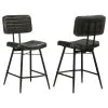 CoasterElevations 110659 Partridge - Leather Counter Chair (Set of 2) - Antique Espresso
