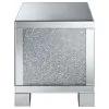 CoasterElevations 722497 Gillian - Rectangular Mirrored Acrylic Side End Table - Silver