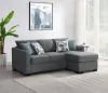 CoasterEveryday 504779 Storey - Upholstered Sleeper Sectional Chaise Sofa - Gray