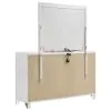 Coaster Fine Furniture 224963M Marmore - 9-Drawer Dresser And LED Mirror - White