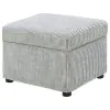 Coaster Fine Furniture 904138 Winter - Upholstered Hydraulic Lift Top Storage Ottoman - Gray