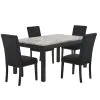 New Classic 40-400-D4C New Classic 40-400-D4C Celeste - Dining Table With 4 Chairs - Black / White