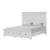 New Classic 00-B2118S-300 New Classic 00-B2118S-300 Jamestown - 5/0 Queen Bed With Storage - White