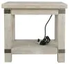 Ashley Furniture T757-3 Carynhurst - Rectangular End Table - White Wash Gray