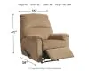 Ashley Furniture 1080129 Nerviano - Zero Wall Recliner - Mocha