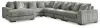 Ashley Furniture 21105S8 Ashley Furniture 21105S8 Lindyn - 6-Piece Sectional With Laf Corner Chaise - Fog