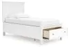 Ashley Furniture B680B24 Ashley Furniture B680B24 Fortman - Twin Panel Storage Bed - White