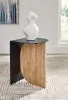 Ashley Furniture A4000628 Ladgate - Accent Table - Black / Natural
